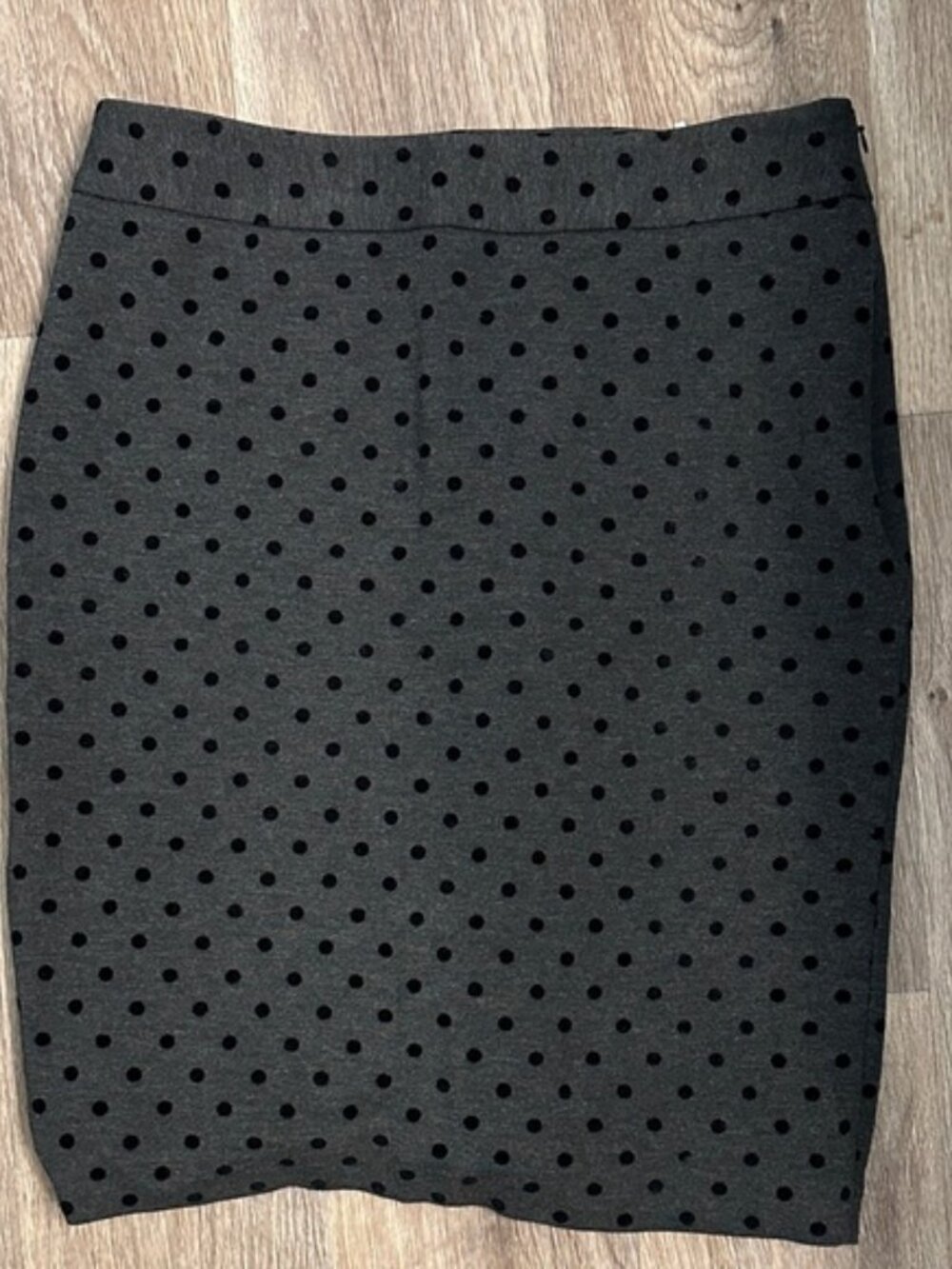 White House Black Market Black Polka Dot Pencil Skirt